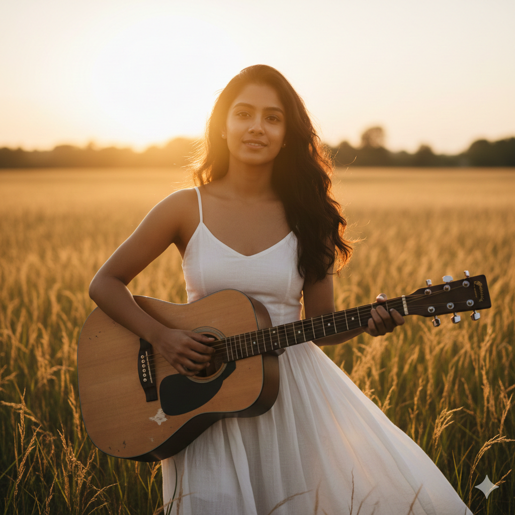 10 Creative Gemini Prompts That Turn Music Portraits into Golden Hour Cinema 17676210189837567054384945892577