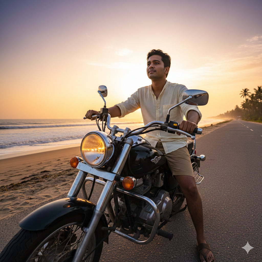 10 AI Prompts for Sitting on Bike Photos for Boys 1768397287234993598365598161477