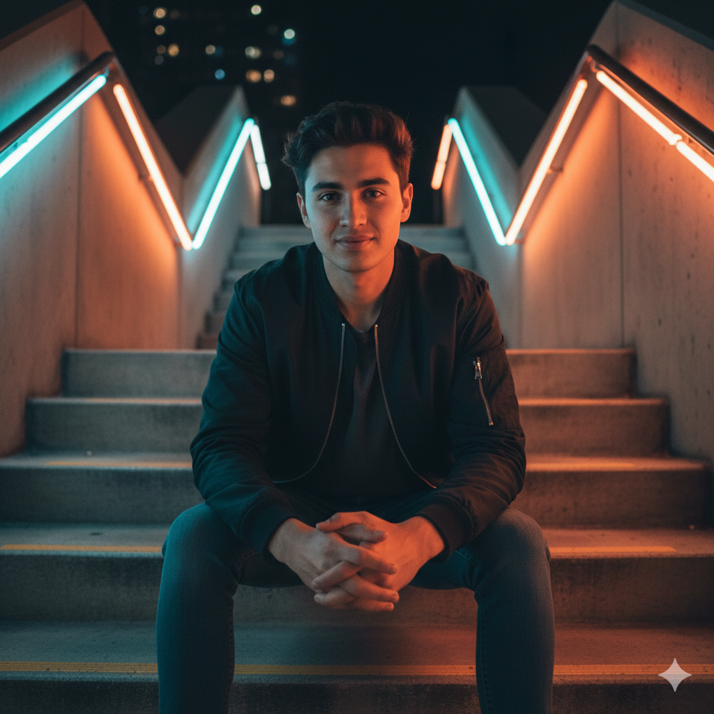 10 Cinematic Gemini Prompts for Neon Lights Night Portraits 17687461823098084282052865426375