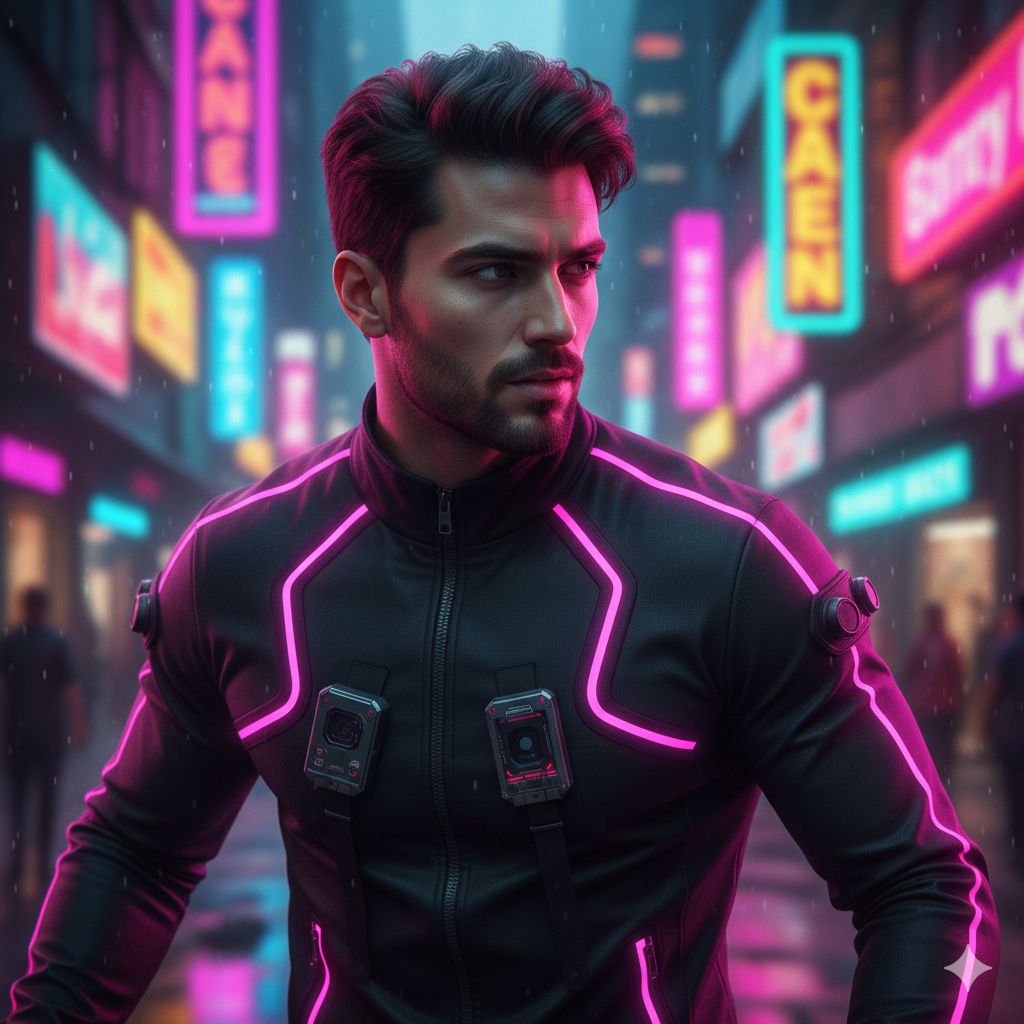 10 Cyberpunk Men Portrait Gemini AI Prompts 2026 17689008128805551397847324823766