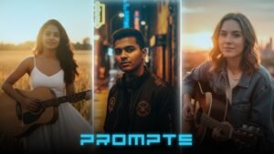 golden hour music portrait prompts gemini