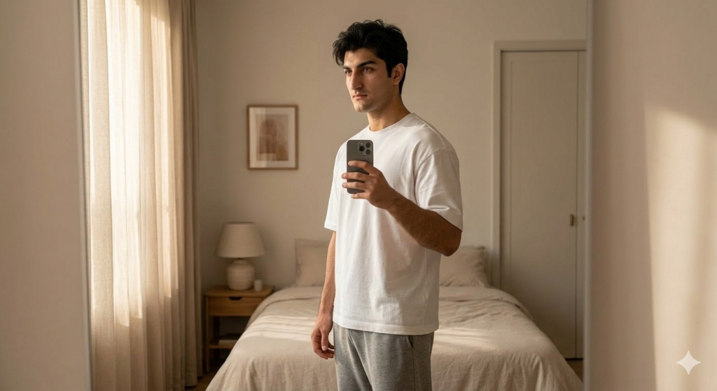 10 Mirror Selfie Gemini Photo Editing Prompts for Men (Ultra HD) 10 Mirror Selfie Gemini Photo Editing Prompts for Men (Ultra HD)