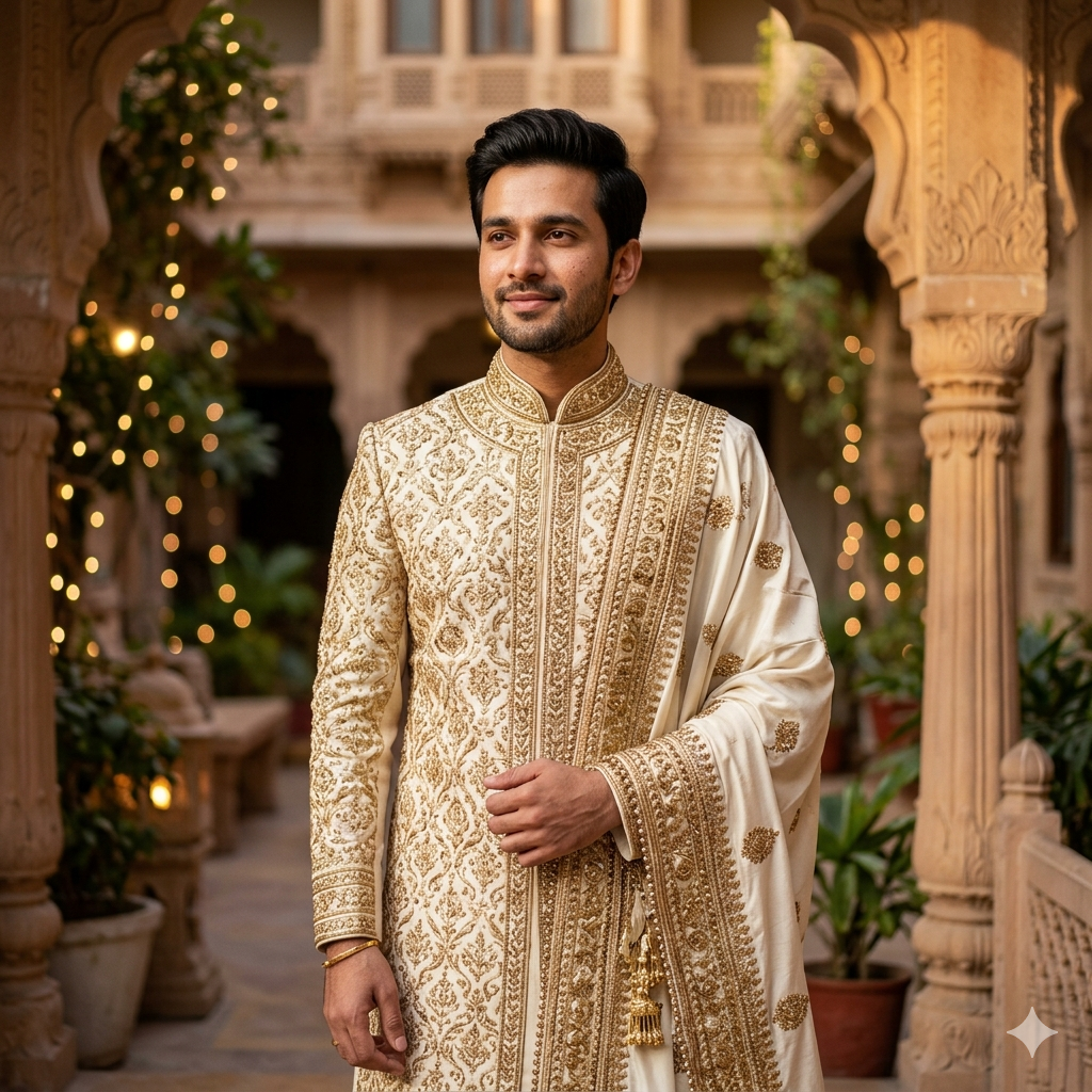 10 Sherwani Style Google Gemini Photo Prompts for Men — Copy, Paste & Look Royal
