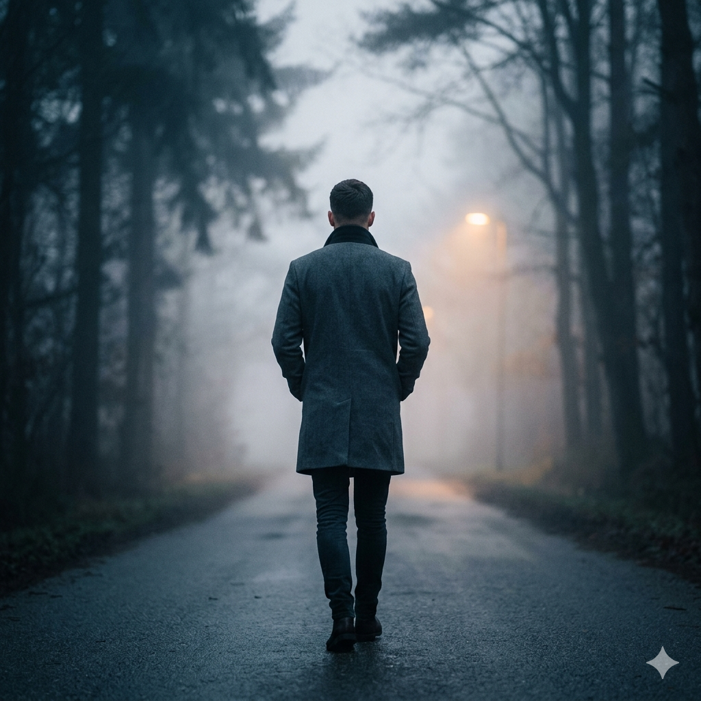 8 Gemini Prompts for Mysterious Men Foggy Road Photos That Feel Cinematic