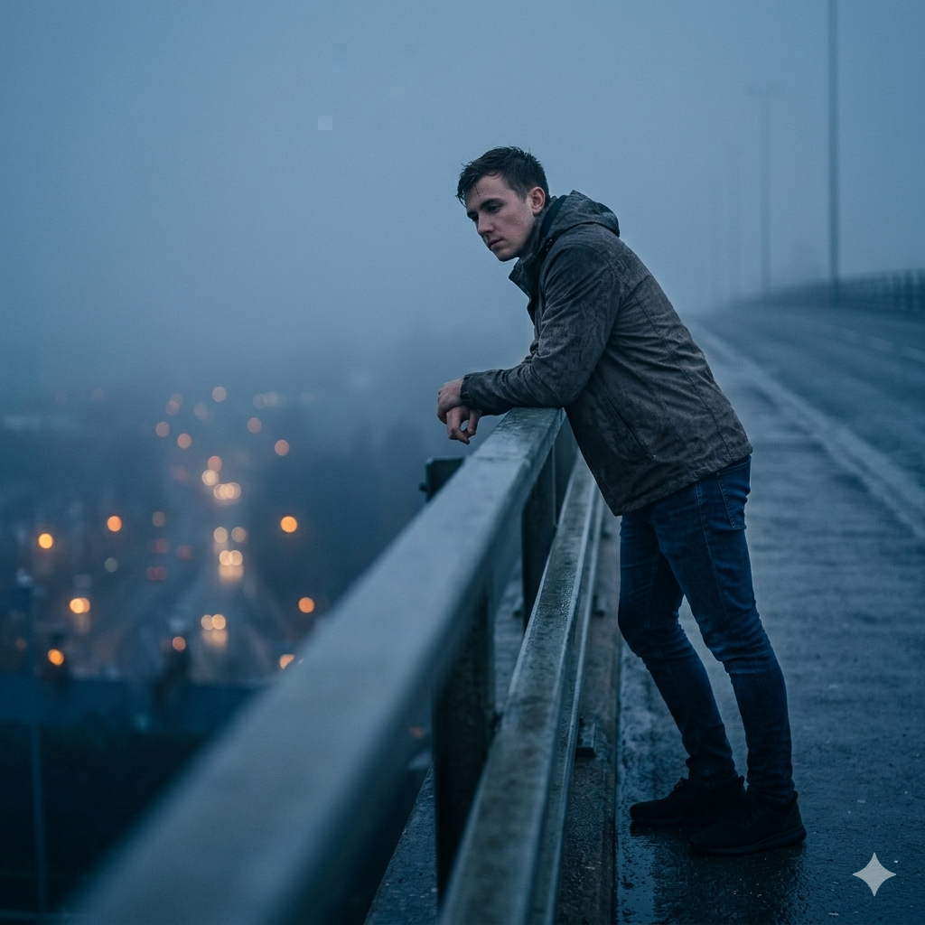 8 Gemini Prompts for Mysterious Men Foggy Road Photos That Feel Cinematic