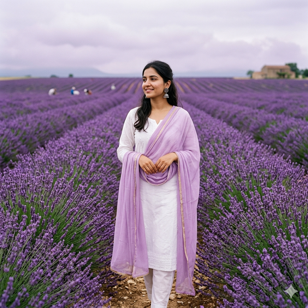 10 Trending Standing in Flower Field Gemini Prompts for Women (Copy-Paste Ready)