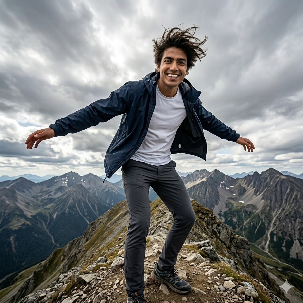 10 Best Gemini Photo Prompts for Men Standing on a Mountain (Copy-Paste Ready)