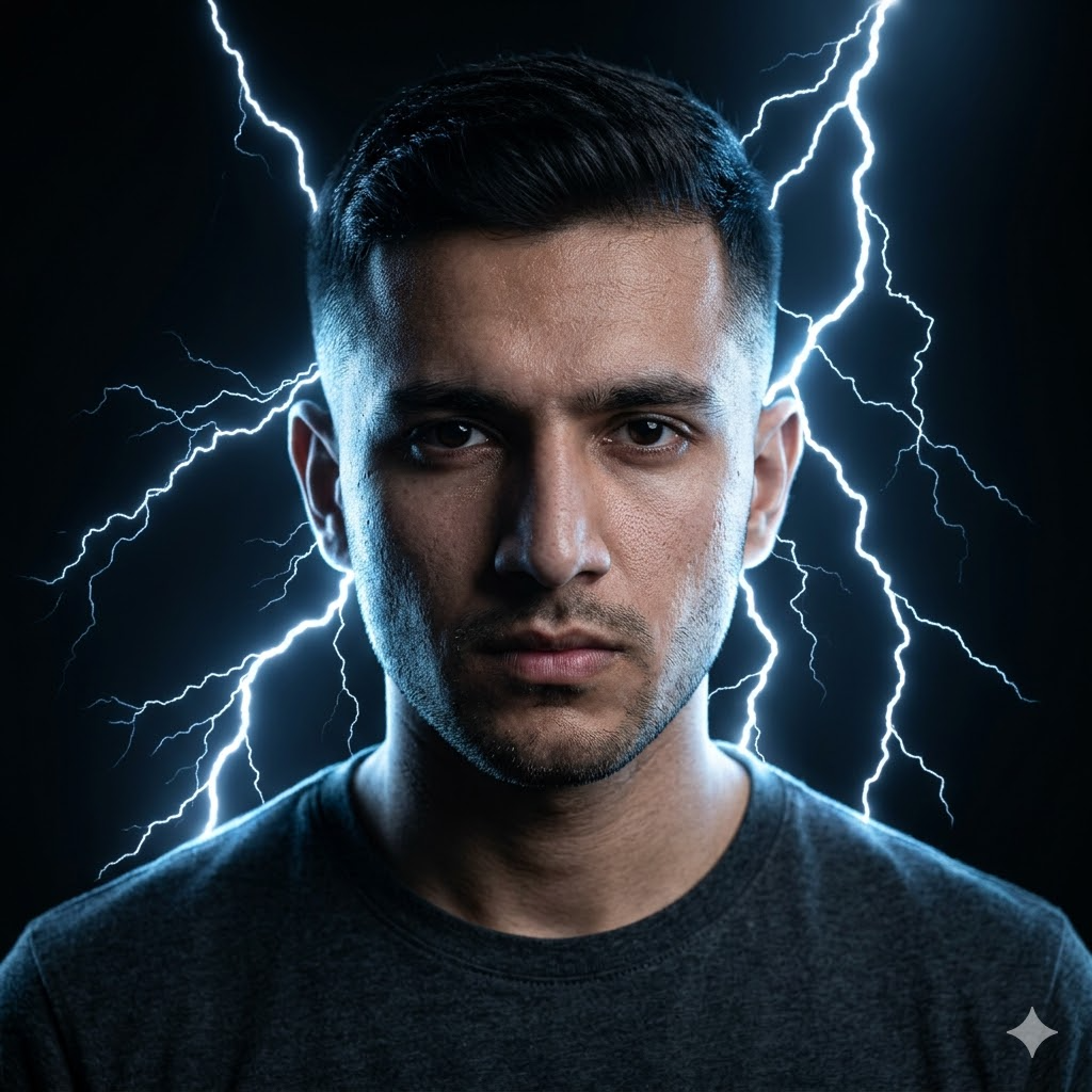 10 Gemini Prompts for Men to Add Dramatic Lightning Effects to Photos for Free