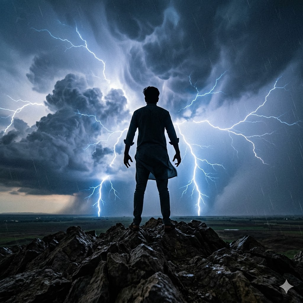 10 Gemini Prompts for Men to Add Dramatic Lightning Effects to Photos for Free