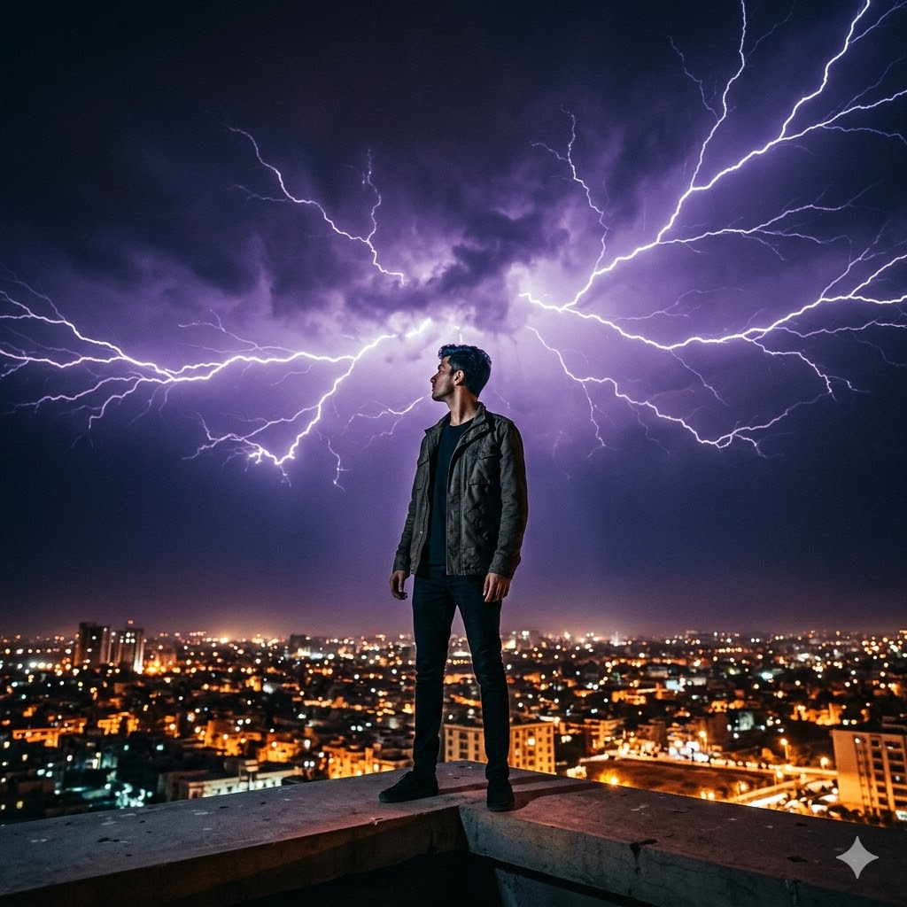 10 Gemini Prompts for Men to Add Dramatic Lightning Effects to Photos for Free