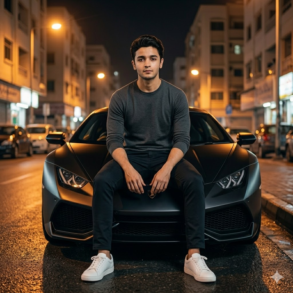 10 Trending Sitting on Sports Car Hood Gemini Prompts for Men (Copy-Paste Ready)