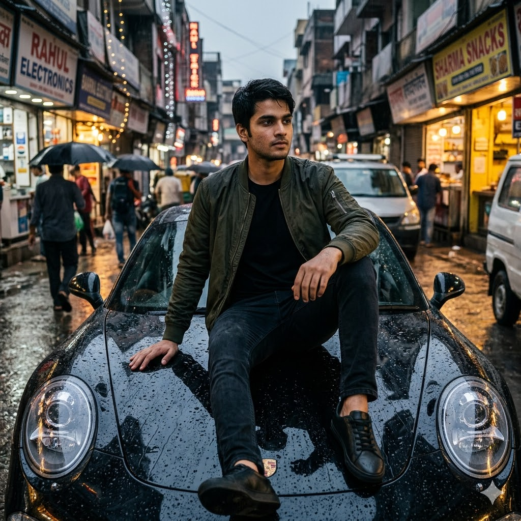 10 Trending Sitting on Sports Car Hood Gemini Prompts for Men (Copy-Paste Ready)