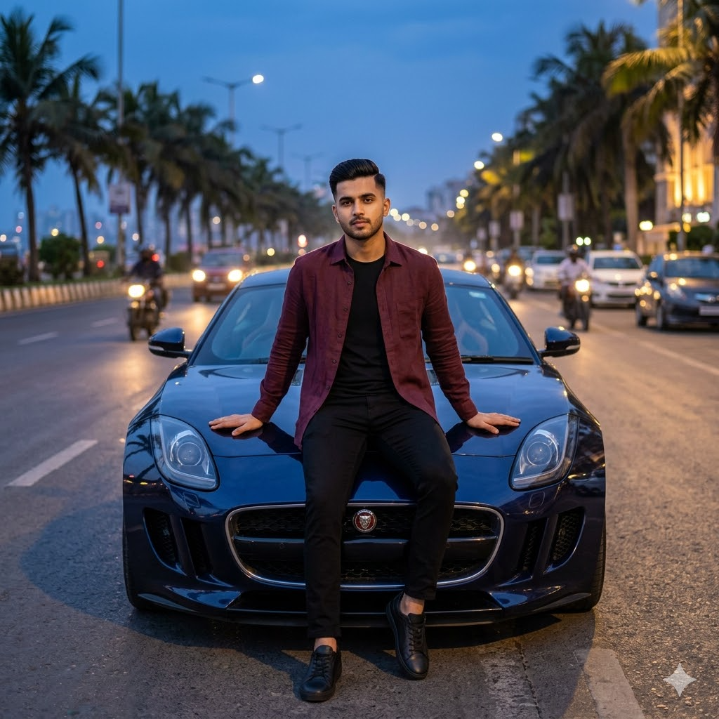 10 Trending Sitting on Sports Car Hood Gemini Prompts for Men (Copy-Paste Ready)
