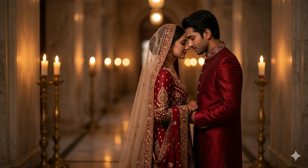 10 Royal Palace Wedding Gemini Photo Prompts for Couples (4K)