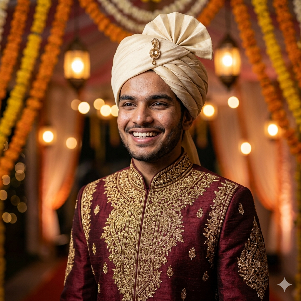 10 Sherwani Style Google Gemini Photo Prompts for Men — Copy, Paste & Look Royal