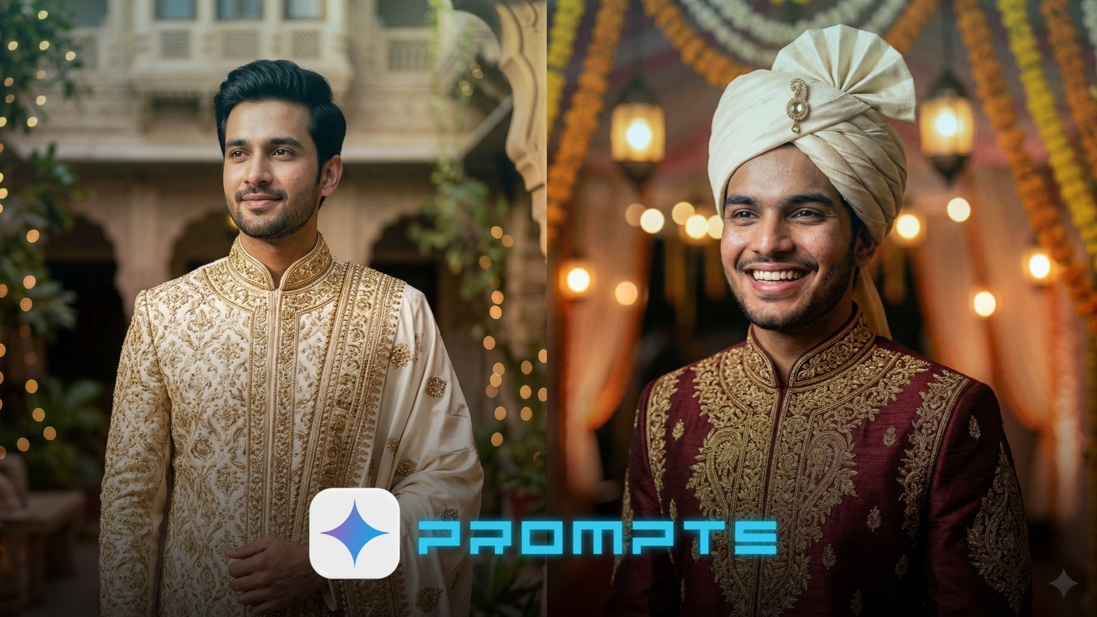 Sherwani Style Google Gemini Photo Prompts for Men