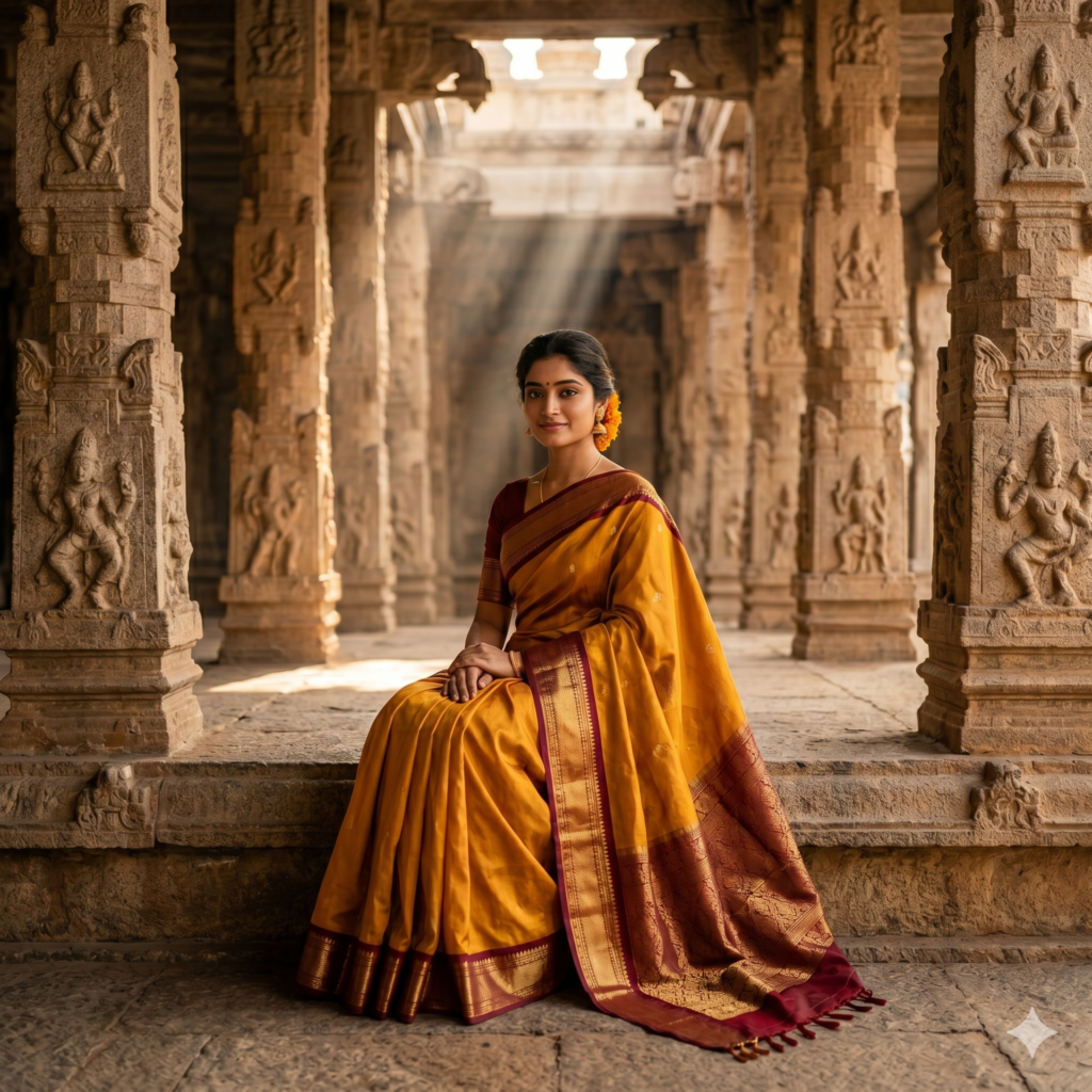 10 Temple & Heritage Photo Prompts for Indian Women — Ultra HD AI Results