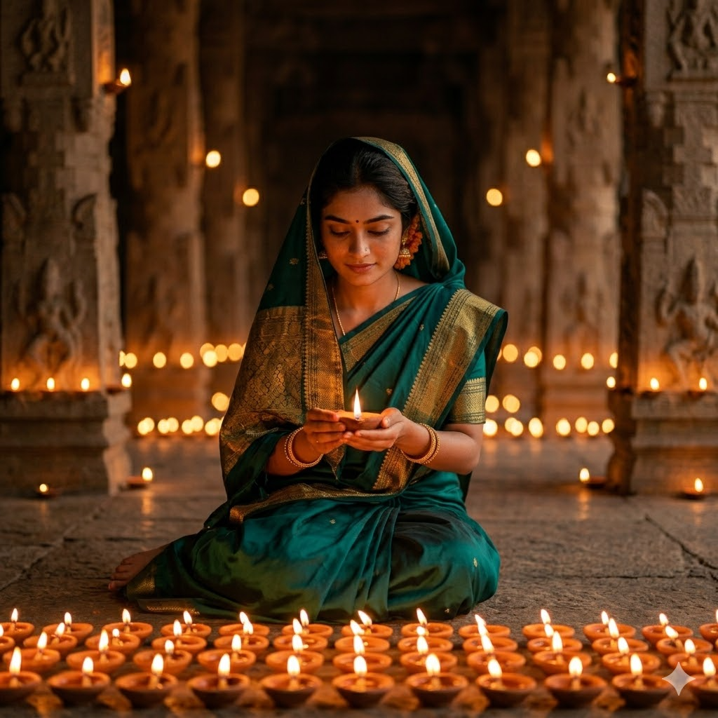 10 Temple & Heritage Photo Prompts for Indian Women — Ultra HD AI Results