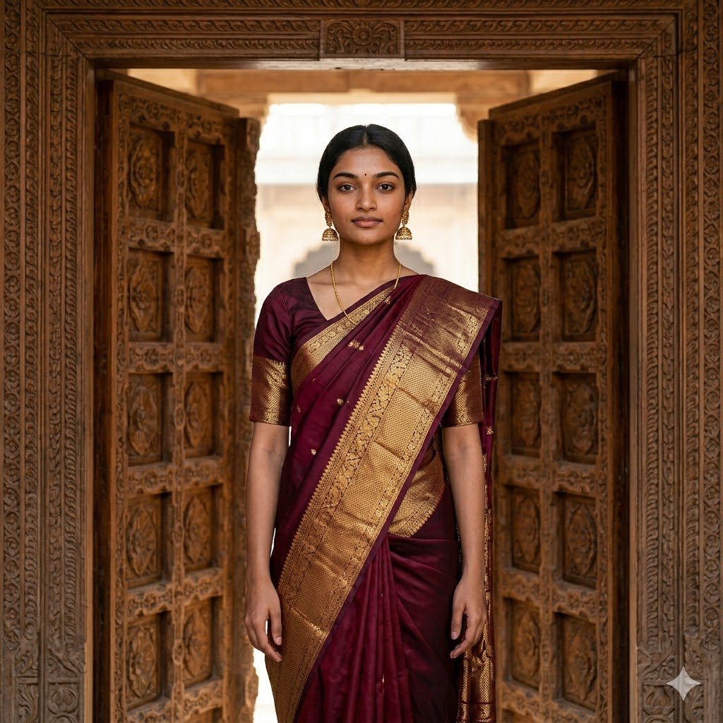 10 Temple & Heritage Photo Prompts for Indian Women — Ultra HD AI Results