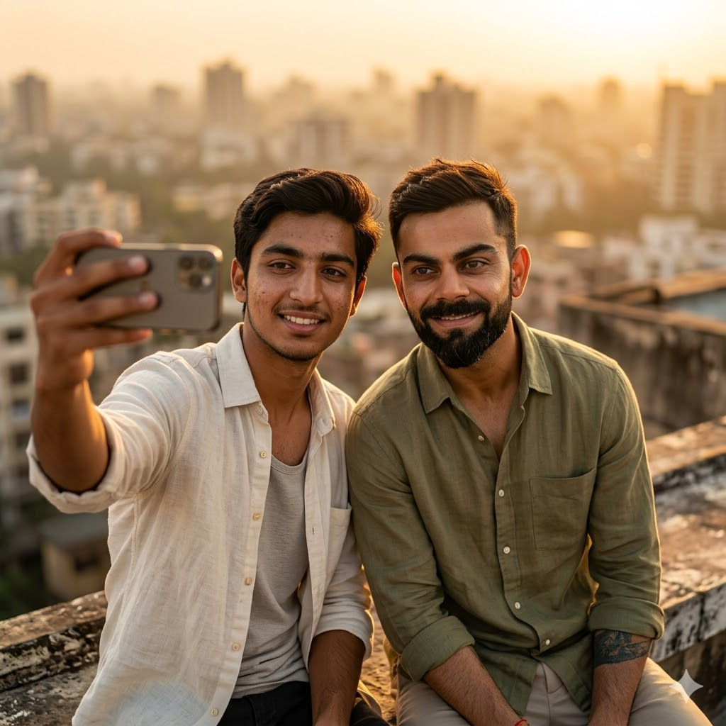 10 Ultra Realistic Selfie with Virat Kohli Gemini Photo Prompts (Copy-Paste Ready)